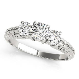 Natural 0.75 CTW Diamond Engagement Ring 14K White Gold: Natural 0.75 CTW Diamond Engagement Ring 14K White Gold Manufacturer's Suggested Retail Price: $ 3700.00 Product Type: Engagement Ring Stone1 Type: 1 Diamond @ 0.35 CTW Stone1 Color: G Stone1