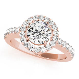Natural 0.7 CTW Diamond Engagement Ring 18K Rose Gold: Natural 0.7 CTW Diamond Engagement Ring 18K Rose Gold Manufacturer's Suggested Retail Price: $ 4200.00 Product Type: Engagement Ring Stone1 Type: 1 Diamond @ 0.47 CTW Stone1 Color: G Stone1