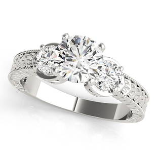 Natural 1.05 CTW Diamond Engagement Ring 18K White Gold: Natural 1.05 CTW Diamond Engagement Ring 18K White Gold Manufacturer's Suggested Retail Price: $ 10000.00 Product Type: Engagement Ring Stone1 Type: 1 Diamond @ 0.75 CTW Stone1 Color: G Stone1