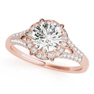 Natural 0.96 CTW Diamond Engagement Ring 14K Rose Gold: Natural 0.96 CTW Diamond Engagement Ring 14K Rose Gold Manufacturer's Suggested Retail Price: $ 9300.00 Product Type: Engagement Ring Stone1 Type: 1 Diamond @ 0.75 CTW Stone1 Color: G Stone1