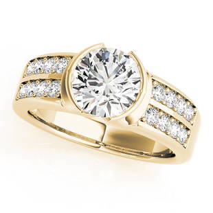 Natural 2.22 CTW Diamond Engagement Ring 14K Yellow Gold: Natural 2.22 CTW Diamond Engagement Ring 14K Yellow Gold Manufacturer's Suggested Retail Price: $ 49700.00 Product Type: Engagement Ring Stone1 Type: 1 Diamond @ 1.9 CTW Stone1 Color: G Stone1