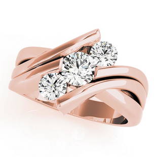 Natural 0.75 CTW Diamond Engagement Ring 18K Rose Gold: Natural 0.75 CTW Diamond Engagement Ring 18K Rose Gold Manufacturer's Suggested Retail Price: $ 6200.00 Product Type: Engagement Ring Stone1 Type: 1 Diamond @ 0.35 CTW Stone1 Color: G Stone1