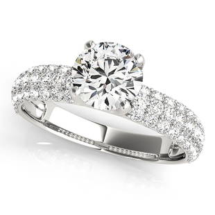 Natural 1.13 CTW Diamond Engagement Ring 14K White Gold: Natural 1.13 CTW Diamond Engagement Ring 14K White Gold Manufacturer's Suggested Retail Price: $ 4500.00 Product Type: Engagement Ring Stone1 Type: 1 Diamond @ 0.5 CTW Stone1 Color: G Stone1