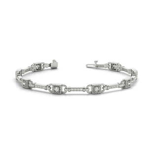 Natural 0.56 CTW Diamond Bracelet 18K White Gold: Natural 0.56 CTW Diamond Bracelet 18K White Gold Manufacturer's Suggested Retail Price: $4800.00 Product Type: Diamond Bracelet Stone1 Type: 44 Diamonds @ 0.56 CTW Stone1 Color: G Stone1 Clarity: