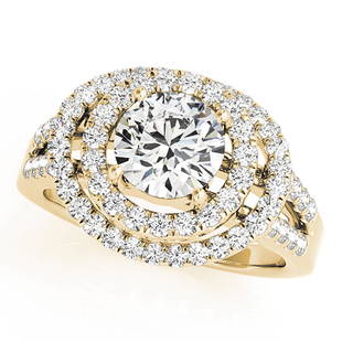 Natural 1.65 CTW Diamond Engagement Ring 18K Yellow Gold: Natural 1.65 CTW Diamond Engagement Ring 18K Yellow Gold Manufacturer's Suggested Retail Price: $ 22600.00 Product Type: Engagement Ring Stone1 Type: 1 Diamond @ 1 CTW Stone1 Color: G Stone1