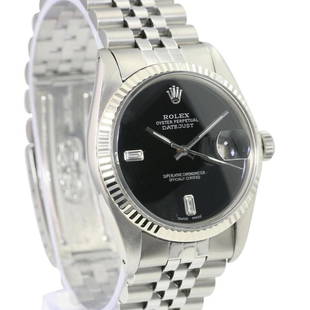 Pre-owned Rolex Datejust 36mm Jubilee: Pre-owned Rolex Datejust 36mm Jubilee DetailsBrand: RolexCondition: Pre-owned ExcellentModel: Datejust SpecificationsCase Diameter: 36mmCase Material: Stainless SteelGender: Mens / UnisexDial:
