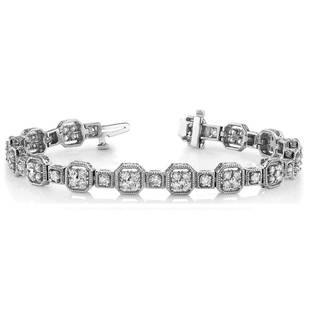 Natural 3 CTW Diamond Bracelet 14K White Gold: Natural 3 CTW Diamond Bracelet 14K White Gold Manufacturer's Suggested Retail Price: $8300.00 Product Type: Diamond Bracelet Stone1 Type: 75 Diamonds @ 3 CTW Stone1 Color: G Stone1 Clarity:
