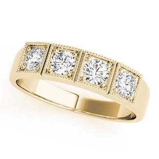 Natural 0.48 CTW Diamond Engagement Ring 18K Yellow Gold: Natural 0.48 CTW Diamond Engagement Ring 18K Yellow Gold Manufacturer's Suggested Retail Price: $ 2700.00 Product Type: Engagement Ring Stone1 Type: 4 Diamond @ 0.48 CTW Stone1 Color: G Stone1