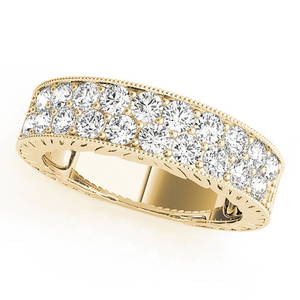 Natural 1 CTW Diamond Ring 18K Yellow Gold