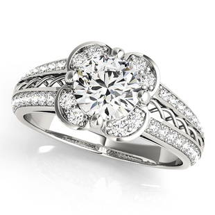 Natural 1.98 CTW Diamond Engagement Ring 18K White Gold: Natural 1.98 CTW Diamond Engagement Ring 18K White Gold Manufacturer's Suggested Retail Price: $ 40500.00 Product Type: Engagement Ring Stone1 Type: 1 Diamond @ 1.5 CTW Stone1 Color: G Stone1