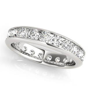 Natural 2.5 CTW Diamond Eternity Ring 14K White Gold: Natural 2.5 CTW Diamond Eternity Ring 14K White Gold Manufacturer's Suggested Retail Price: $ 5900.00 Product Type: Diamond Eternity Ring Stone1 Type: 25 Diamond @ 2.5 CTW Stone1 Color: G Stone1