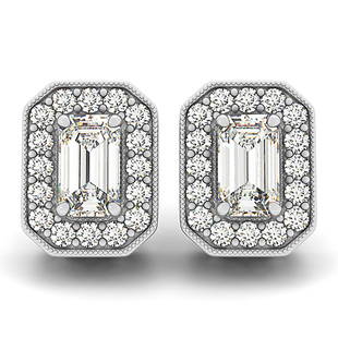 Natural 2.44 CTW Diamond Earrings 18K White Gold: Natural 2.44 CTW Diamond Earrings 18K White Gold Manufacturer's Suggested Retail Price: $ 40500.00 Product Type: Diamond Earrings Stone1 Type: 2 Diamond @ 2 CTW Stone1 Color: G Stone1 Clarity: