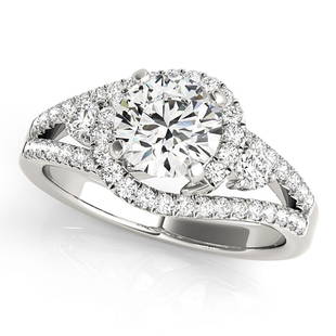 Natural 1.69 CTW Diamond Engagement Ring 18K White Gold: Natural 1.69 CTW Diamond Engagement Ring 18K White Gold Manufacturer's Suggested Retail Price: $ 16400.00 Product Type: Engagement Ring Stone1 Type: 1 Diamond @ 0.95 CTW Stone1 Color: G Stone1