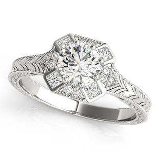 Natural 1.01 CTW Diamond Engagement Ring 14K White Gold: Natural 1.01 CTW Diamond Engagement Ring 14K White Gold Manufacturer's Suggested Retail Price: $ 9400.00 Product Type: Engagement Ring Stone1 Type: 1 Diamond @ 0.75 CTW Stone1 Color: G Stone1