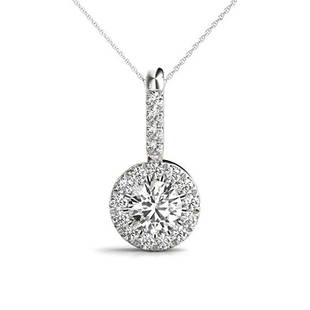 Natural 1.42 CTW Diamond Pendant 14K White Gold: Natural 1.42 CTW Diamond Pendant 14K White Gold Manufacturer's Suggested Retail Price: $ 22300.00 Product Type: Diamond Pendant 17 Diamond @ 1.42 CTW Stone1 Color: G Stone1 Clarity: VS2-SI1 Stone1