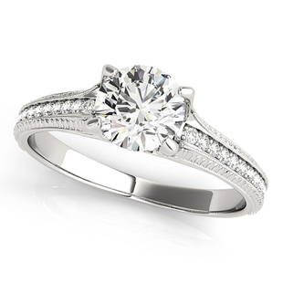 Natural 0.76 CTW Diamond Engagement Ring 14K White Gold: Natural 0.76 CTW Diamond Engagement Ring 14K White Gold Manufacturer's Suggested Retail Price: $ 6000.00 Product Type: Engagement Ring Stone1 Type: 1 Diamond @ 0.6 CTW Stone1 Color: G Stone1