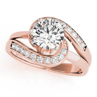 Natural 1.1 CTW Diamond Engagement Ring 18K Rose Gold: Natural 1.1 CTW Diamond Engagement Ring 18K Rose Gold Manufacturer's Suggested Retail Price: $ 15300.00 Product Type: Engagement Ring Stone1 Type: 1 Diamond @ 0.95 CTW Stone1 Color: G Stone1