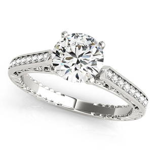 Natural 1.1 CTW Diamond Engagement Ring 14K White Gold: Natural 1.1 CTW Diamond Engagement Ring 14K White Gold Manufacturer's Suggested Retail Price: $ 20100.00 Product Type: Engagement Ring Stone1 Type: 1 Diamond @ 1 CTW Stone1 Color: G Stone1 Clarity: