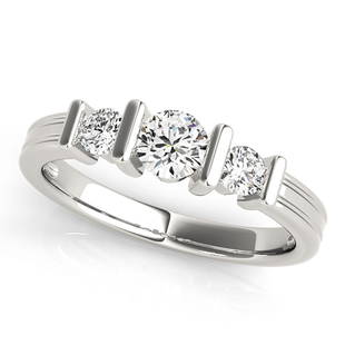 Natural 1 CTW Diamond Engagement Ring 14K White Gold: Natural 1 CTW Diamond Engagement Ring 14K White Gold Manufacturer's Suggested Retail Price: $ 5600.00 Product Type: Engagement Ring Stone1 Type: 1 Diamond @ 0.5 CTW Stone1 Color: G Stone1 Clarity: