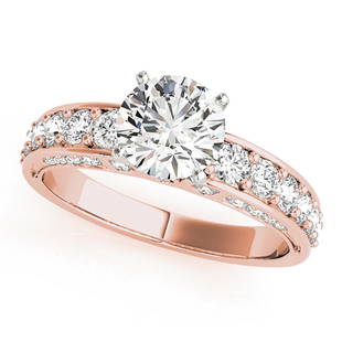 Natural 1.5 CTW Diamond Engagement Ring 18K Rose Gold: Natural 1.5 CTW Diamond Engagement Ring 18K Rose Gold Manufacturer's Suggested Retail Price: $ 21000.00 Product Type: Engagement Ring Stone1 Type: 1 Diamond @ 1 CTW Stone1 Color: G Stone1 Clarity:
