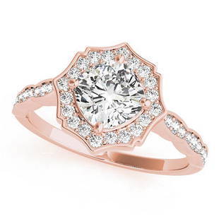 Natural 0.7 CTW Diamond Engagement Ring 18K Rose Gold: Natural 0.7 CTW Diamond Engagement Ring 18K Rose Gold Manufacturer's Suggested Retail Price: $ 3900.00 Product Type: Engagement Ring Stone1 Type: 1 Diamond @ 0.5 CTW Stone1 Color: G Stone1 Clarity: