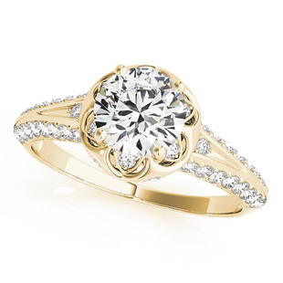 Natural 0.75 CTW Diamond Engagement Ring 18K Yellow Gold: Natural 0.75 CTW Diamond Engagement Ring 18K Yellow Gold Manufacturer's Suggested Retail Price: $ 4400.00 Product Type: Engagement Ring Stone1 Type: 1 Diamond @ 0.5 CTW Stone1 Color: G Stone1