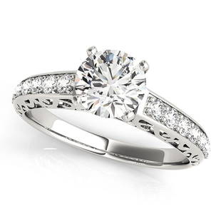 Natural 1.26 CTW Diamond Engagement Ring 18K White Gold: Natural 1.26 CTW Diamond Engagement Ring 18K White Gold Manufacturer's Suggested Retail Price: $ 21100.00 Product Type: Engagement Ring Stone1 Type: 1 Diamond @ 1 CTW Stone1 Color: G Stone1