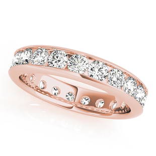 Natural 1.04 CTW Diamond Eternity Ring 18K Rose Gold: Natural 1.04 CTW Diamond Eternity Ring 18K Rose Gold Manufacturer's Suggested Retail Price: $ 2600.00 Product Type: Diamond Eternity Ring Stone1 Type: 26 Diamond @ 1.04 CTW Stone1 Color: G Stone1