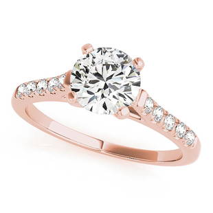Natural 1.15 CTW Diamond Engagement Ring 14K Rose Gold: Natural 1.15 CTW Diamond Engagement Ring 14K Rose Gold Manufacturer's Suggested Retail Price: $ 20200.00 Product Type: Engagement Ring Stone1 Type: 1 Diamond @ 1 CTW Stone1 Color: G Stone1 Clarity: