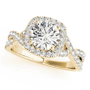 Natural 0.94 CTW Diamond Engagement Ring 18K Yellow Gold: Natural 0.94 CTW Diamond Engagement Ring 18K Yellow Gold Manufacturer's Suggested Retail Price: $ 4900.00 Product Type: Engagement Ring Stone1 Type: 1 Diamond @ 0.5 CTW Stone1 Color: G Stone1