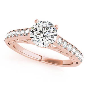 Natural 1.35 CTW Diamond Engagement Ring 14K Rose Gold: Natural 1.35 CTW Diamond Engagement Ring 14K Rose Gold Manufacturer's Suggested Retail Price: $ 20700.00 Product Type: Engagement Ring Stone1 Type: 1 Diamond @ 1 CTW Stone1 Color: G Stone1 Clarity: