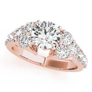 Natural 2.01 CTW Diamond Engagement Ring 18K Rose Gold: Natural 2.01 CTW Diamond Engagement Ring 18K Rose Gold Manufacturer's Suggested Retail Price: $ 17000.00 Product Type: Engagement Ring Stone1 Type: 1 Diamond @ 0.95 CTW Stone1 Color: G Stone1