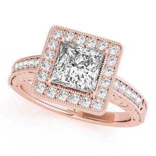 Natural 1.01 CTW Diamond Engagement Ring 18K Rose Gold: Natural 1.01 CTW Diamond Engagement Ring 18K Rose Gold Manufacturer's Suggested Retail Price: $ 9800.00 Product Type: Engagement Ring Stone1 Type: 1 Diamond @ 0.75 CTW Stone1 Color: G Stone1