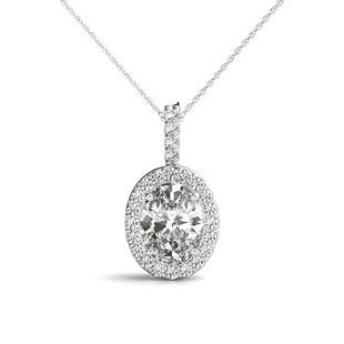Natural 4.08 CTW Diamond Pendant 14K White Gold: Natural 4.08 CTW Diamond Pendant 14K White Gold Manufacturer's Suggested Retail Price: $ 203500.00 Product Type: Diamond Pendant 32 Diamond @ 4.08 CTW Stone1 Color: G Stone1 Clarity: VS2-SI1