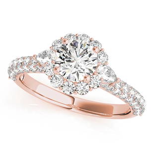 Natural 1.8 CTW Diamond Engagement Ring 14K Rose Gold: Natural 1.8 CTW Diamond Engagement Ring 14K Rose Gold Manufacturer's Suggested Retail Price: $ 10400.00 Product Type: Engagement Ring Stone1 Type: 1 Diamond @ 0.75 CTW Stone1 Color: G Stone1