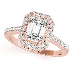 Natural 0.88 CTW Diamond Engagement Ring 18K Rose Gold: Natural 0.88 CTW Diamond Engagement Ring 18K Rose Gold Manufacturer's Suggested Retail Price: $ 4900.00 Product Type: Engagement Ring Stone1 Type: 1 Diamond @ 0.5 CTW Stone1 Color: G Stone1