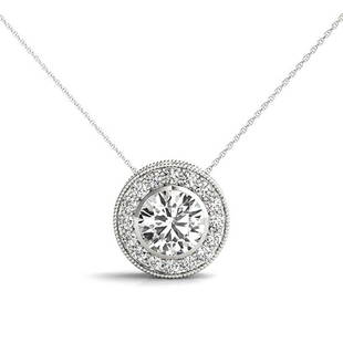 Natural 1.16 CTW Diamond Pendant 18K White Gold: Natural 1.16 CTW Diamond Pendant 18K White Gold Manufacturer's Suggested Retail Price: $ 20300.00 Product Type: Diamond Pendant 17 Diamond @ 1.16 CTW Stone1 Color: G Stone1 Clarity: VS2-SI1 Stone1
