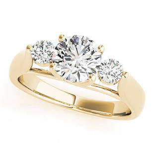 Natural 2 CTW Diamond Engagement Ring 18K Yellow Gold: Natural 2 CTW Diamond Engagement Ring 18K Yellow Gold Manufacturer's Suggested Retail Price: $ 41000.00 Product Type: Engagement Ring Stone1 Type: 1 Diamond @ 1.5 CTW Stone1 Color: G Stone1
