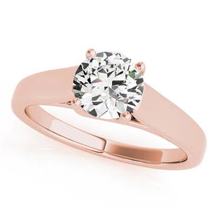 Natural 1 CTW Diamond Engagement Ring 14K Rose Gold: Natural 1 CTW Diamond Engagement Ring 14K Rose Gold Manufacturer's Suggested Retail Price: $ 20400.00 Product Type: Engagement Ring Stone1 Type: 1 Diamond @ 1 CTW Stone1 Color: G Stone1 Clarity: