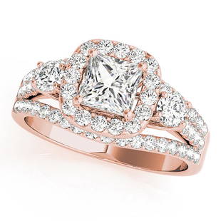 Natural 1.83 CTW Diamond Engagement Ring 18K Rose Gold: Natural 1.83 CTW Diamond Engagement Ring 18K Rose Gold Manufacturer's Suggested Retail Price: $ 24400.00 Product Type: Engagement Ring Stone1 Type: 1 Diamond @ 1.1 CTW Stone1 Color: G Stone1