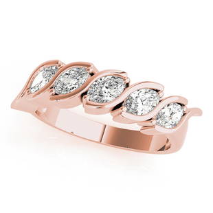 Natural 1 CTW Diamond Ring 18K Rose Gold: Natural 1 CTW Diamond Ring 18K Rose Gold Manufacturer's Suggested Retail Price: $ 4100.00 Product Type: Diamond Ring Stone1 Type: 5 Diamond @ 1 CTW Stone1 Color: G Stone1 Clarity: VS2-SI1 Stone1