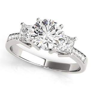 Natural 1.62 CTW Diamond Engagement Ring 18K White Gold: Natural 1.62 CTW Diamond Engagement Ring 18K White Gold Manufacturer's Suggested Retail Price: $ 16600.00 Product Type: Engagement Ring Stone1 Type: 1 Diamond @ 0.95 CTW Stone1 Color: G Stone1