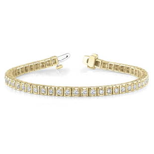 Natural 1.73 CTW Diamond Bracelet 18K Yellow Gold: Natural 1.73 CTW Diamond Bracelet 18K Yellow Gold Manufacturer's Suggested Retail Price: $6300.00 Product Type: Diamond Bracelet Stone1 Type: 54 Diamonds @ 1.73 CTW Stone1 Color: G Stone1 Clarity: