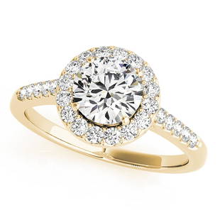 Natural 1.03 CTW Diamond Engagement Ring 14K Yellow Gold: Natural 1.03 CTW Diamond Engagement Ring 14K Yellow Gold Manufacturer's Suggested Retail Price: $ 9400.00 Product Type: Engagement Ring Stone1 Type: 1 Diamond @ 0.75 CTW Stone1 Color: G Stone1