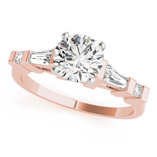 Natural 1.29 CTW Diamond Engagement Ring 18K Rose Gold: Natural 1.29 CTW Diamond Engagement Ring 18K Rose Gold Manufacturer's Suggested Retail Price: $ 15700.00 Product Type: Engagement Ring Stone1 Type: 1 Diamond @ 0.95 CTW Stone1 Color: G Stone1