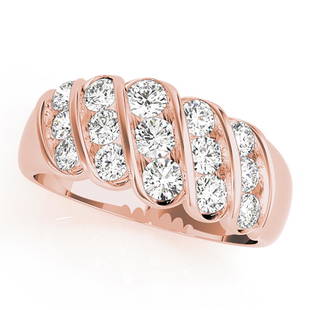 Natural 1.02 CTW Diamond Ring 14K Rose Gold: Natural 1.02 CTW Diamond Ring 14K Rose Gold Manufacturer's Suggested Retail Price: $ 3000.00 Product Type: Diamond Ring Stone1 Type: 15 Diamond @ 1.02 CTW Stone1 Color: G Stone1 Clarity: VS2-SI1