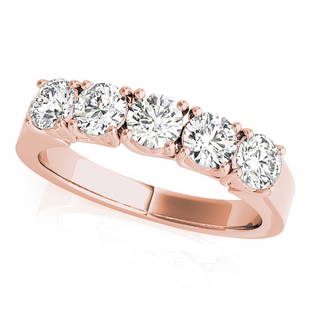 Natural 2.5 CTW Diamond Ring 18K Rose Gold: Natural 2.5 CTW Diamond Ring 18K Rose Gold Manufacturer's Suggested Retail Price: $ 16500.00 Product Type: Diamond Ring Stone1 Type: 5 Diamond @ 2.5 CTW Stone1 Color: G Stone1 Clarity: VS2-SI1