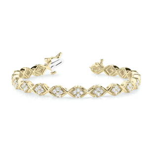 Natural 3.2 CTW Diamond Bracelet 18K Yellow Gold: Natural 3.2 CTW Diamond Bracelet 18K Yellow Gold Manufacturer's Suggested Retail Price: $11800.00 Product Type: Diamond Bracelet Stone1 Type: 64 Diamonds @ 3.2 CTW Stone1 Color: G Stone1 Clarity: