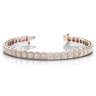 Natural 0.8 CTW Diamond Bracelet 18K Rose Gold: Natural 0.8 CTW Diamond Bracelet 18K Rose Gold Manufacturer's Suggested Retail Price: $4900.00 Product Type: Diamond Bracelet Stone1 Type: 53 Diamonds @ 0.8 CTW Stone1 Color: G Stone1 Clarity: