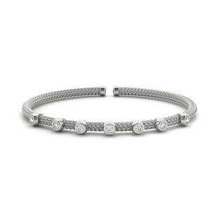 Natural 0.11 CTW Diamond Bracelet 14K White Gold: Natural 0.11 CTW Diamond Bracelet 14K White Gold Manufacturer's Suggested Retail Price: $2300.00 Product Type: Diamond Bracelet Stone1 Type: 7 Diamonds @ 0.11 CTW Stone1 Color: G Stone1 Clarity:
